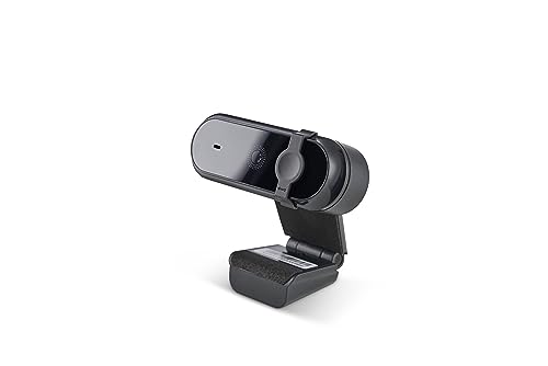 Nilox, Webcam Nxwca02, Webcam 4K 3840*2160P/30 Fps, Con Microfono Interno, Plug&Play, Dotata Di Copertura Protettiva Per La Privacy, Compatibile Con W