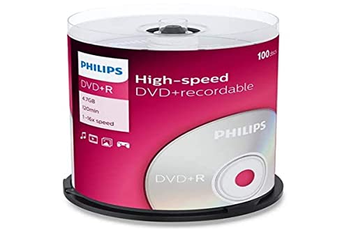 Philips Dvd+R 4.7Gb - Confezione Da 100