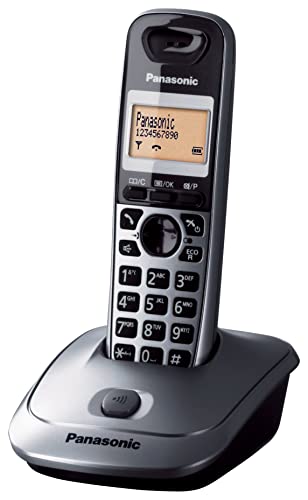Panasonic Kx-Tg2511Jtb Telefono Cordless Digitale, Unità Base E Ricevitore Singolo, Vivavoce, Audio Nitido, Id Chiamante, Rubrica, Display Lcd, Modali