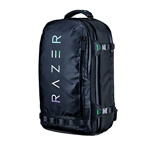 Razer Rc81-03640116-0000 Rogue V3 Backpack Edizione Chromatic Zaino Da Viaggio Compatto, Scomparto Dedicato Per Portatili Da 15 Pollici, Esterno In Po