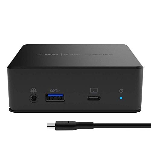 Belkin Docking Station Con Doppio Display Usb-C (Alimentazione Da 85 W, Hdmi, Usb-A 3.1 Gen 1, Usb-C, Gigabit Ethernet, Ingresso/Uscita Audio Per Macb