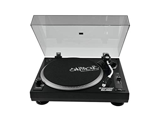 Giradischi Piatto Dj Professionale Omnitronic Bd-1320 Nero