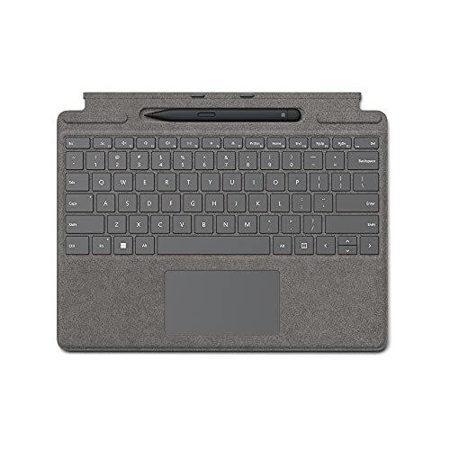 Microsoft Surface Pro 8/X Cover Alcantara + Pen - Platinum