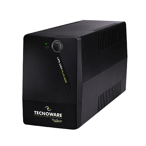Tecnoware Ups Era Plus 1500 , Gruppo Di Continuità 1500Va, Protezione Da Blackout Per Pc, Modem, Videosorveglianza, Stabilizzatore Avr, Usb, Software