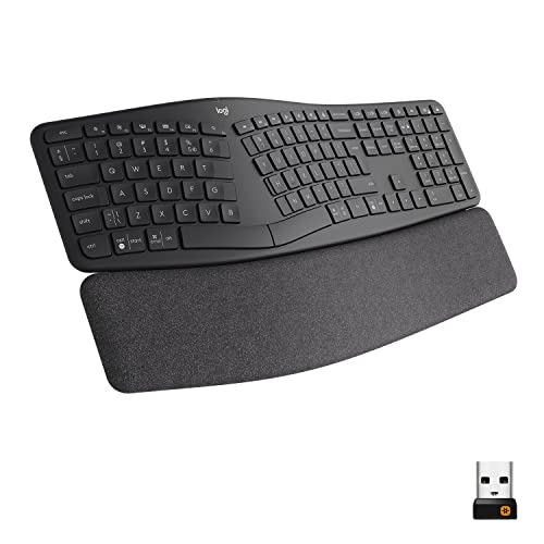 Logitech Ergo K860 For Business - Tastiera Split Ergonomica, Layout Internazionale Qwerty - Grigio