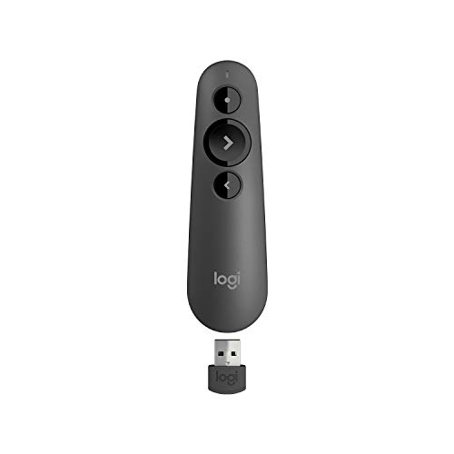 Logitech R500S Telecomando Per Presentazioni Laser Di Classe 1 Usb E Bluetooth, Compatibilità Universale, Raggio D'Azione Di 20 M, Personalizzabile, G