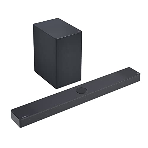 Lg Sc9S Soundbar Tv 400W, 3.1.3 Canali Con Subwoofer Wireless, 3 Canali Up-Firing, Staffe Per Tv Lg Oled C2 E C3 Incluse, Soundbar Dolby Atmos, Dts:X,