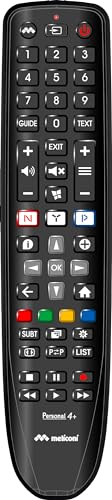 Meliconi Gumbody Personal 4+, Telecomando Per Tv Philips, Sostituisce Il Telecomando Originale. Già Preprogrammato. Corpo In Gomma Antishock. Supporto