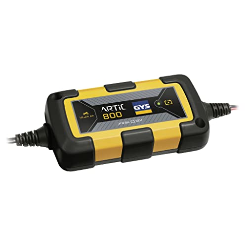 Gys - Artic 800 Caricabatterie Automatico - 0,8A, 12V - Moto, Jet-Sci, Go-Kart E Tosatrici - Mantenimento - 029569