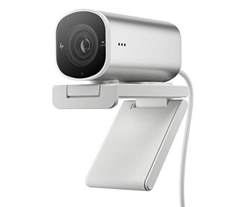 Hp 960 Webcam 4K Streaming, Campo Visivo Fino A 100°, Correzione Automatica Colore, Compatibile Con Zoom, Teams, Twitch, Youtube, Windows 11, Chrome E