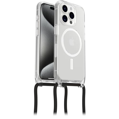Cover Otterbox React Necklace Con Magsafe Per Iphone 15 Pro, Ultra Sottile, Resistente A Shock Con Cordino A Collana, Adattabile E Intercambiabile, Te