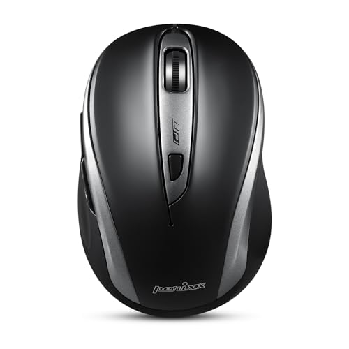 Perixx Perimice-721Ib Mouse Ergonomico Senza Fili - Sensore Ottico - 5 Pulsanti - Compatibile Con Computer Desktop E Portatili - Senza Fili A 2,4 Ghz