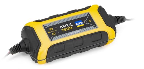 Gys - Artic 1500, 12V, Caricabatterie Automatico 12V, 1.5A, Piombo, Mantenitore, Moto, Moto D’Acqua, Go-Kart, Tosaerba - 029576