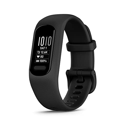 Garmin Vívosmart 5, Smartband, Activity Tracker, Cardio, Spo2, Gps Smartphone, Passi, Calorie, Stress, 15 Sport, Rilevamento Incidenti, Display Oled,
