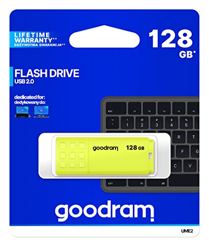 Goodram Ume2-1280Y0R11 Pendrive Usb 128Gb Usb 2.0 Giallo,