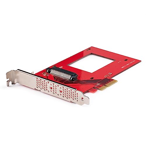 Startech.Com Scheda Adattatore Da U.3 A Pcie - Scheda Pcie 4.0 X4 Per Unità Ssd U.3 Nvme Da 2,5" - Scheda Aggiuntiva Pci Express Sff-Ta-1001 - Indipen