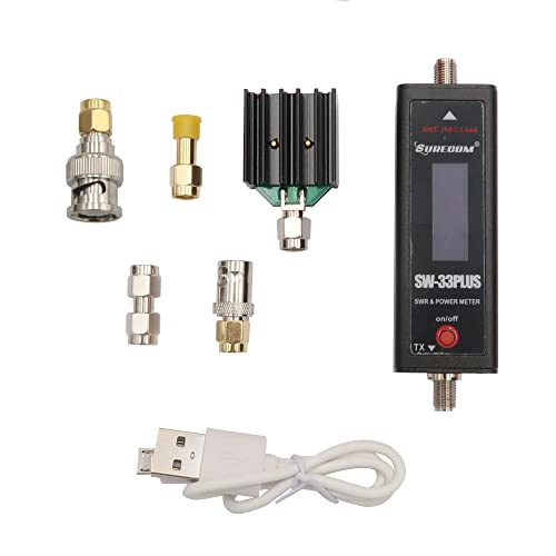 Mcbazel Surecom Sw-33 Plus Vhf/Uhf 125-525 Mhz Mini Misuratore Di Potenza Rf E Swr