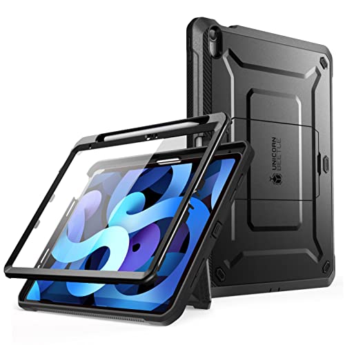 Supcase Custodia Per Ipad 10.9'' 2022, Riggida Cover Per Ipad 10A Generazione 2022, Con Pellicola Integrata, Portapenne E Cavalletto, Protettiva Antiu