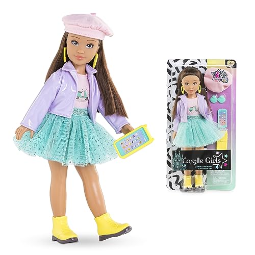 Corolle Girls - Cofanetto Luna Fashion Week Milano, Bambola Modella, 4 Accessori, 28 Cm, Dai 4 Anni, 9000600170