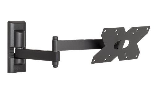 Meliconi Cme Edr120, Supporto Tv Parete Con Doppio Braccio, Supporto Tv Inclinabile, Staffa Per Tv A Schermo Piatto Da 14" A 32", Attacco Vesa 75-100-