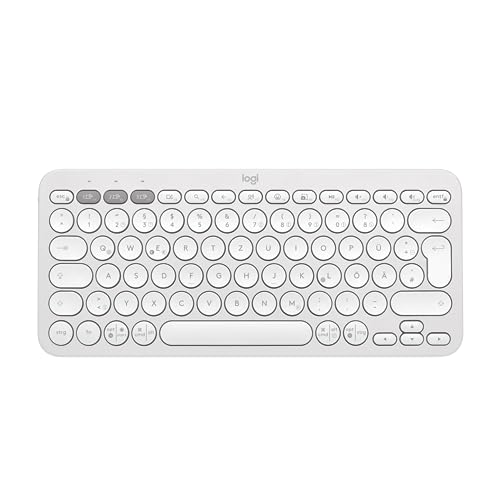 Logitech Pebble Keys 2 K380S - White, Qwerty Uk Layout