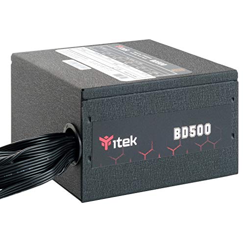 Itek Alimentatore Per Pc Bd500-500 Watt, Ventola Hdb Hydraulic Dynamic Bearing Da 12 Mm, Protezione Pfc Attiva, Convertitore Switching Dc To Dc