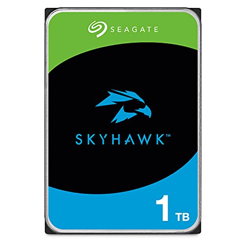 Seagate Skyhawk, 1Tb, Hard Disk Interno Per Applicazioni Video, Unità Sata 6Gbit/S, 3.5", Cache 256 Mb, 3 Anni Servizi Rescue In-House (St1000Vx013)