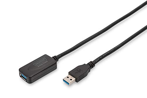 Digitus Da73104 Estensore Di Linea Usb 3.0 Maschio/Femmina Con Cavo Da 5 Mt