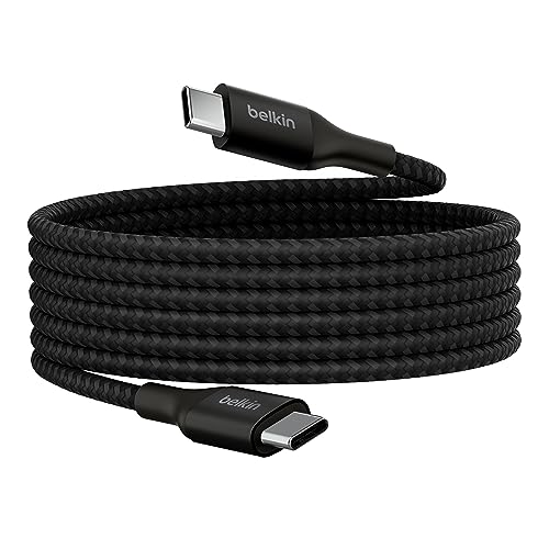 Belkin Boostcharge Cavo Di Alimentazione Da Usb-C A Usb-C, Cavo Di Ricarica Rapida Con 240 W Di Power Delivery, Certificato Usb-If Per Macbook, Chrome
