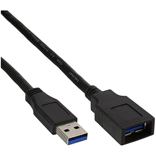 Inline 35610 Cavo Usb 3.0 Maschio/Femmina 1 M, Nero