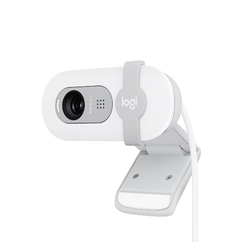 Logitech Brio 100 Full Hd Per Riunioni E Streaming, Bilanciamento Automatico Illuminazione, Microfono Integrato, Copriobiettivo, Usb-A Per Microsoft T
