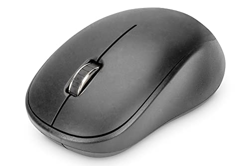Digitus Mouse Ottico Senza Fili 3D, 2.4 Ghz 1000 Dpi, Nero