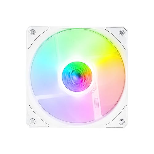 Cooler Master Sickleflow 120 Case E Ventola Di Raffreddamento Argb Edizione Bianca - Compatibile Con Scheda Madre Argb, Lame Airbalance Bianche, 62 Cf