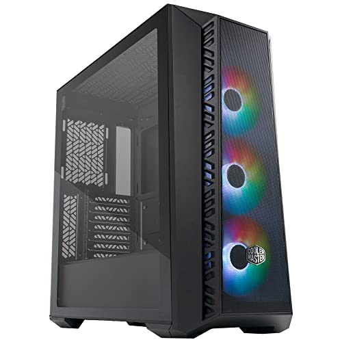 Cooler Master Masterbox 520 Mesh Pc Case - Atx Mid-Tower, Con 3 Ventole, Configurazioni Multiple Flusso D'Aria, Pannello Frontale In Rete, Pannello La