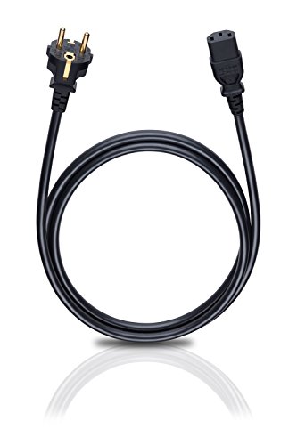 Oehlbach Powercord C13 / 150 - Cavo Di Alimentazione Con Spina E Presa Di Corrente A Prova D'Urto - Altamente Flessibile, Eccellente Affidabilità Dei