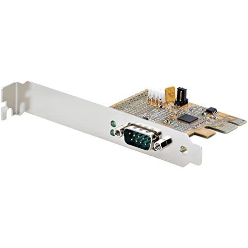 Startech.Com Scheda Seriale Pci Express A 1 Porta; Scheda Di Interfaccia Seriale Da Pcie A Rs232 (Db9), Scheda Pcie Con 16C1050 Uart Con Ritenzione Co