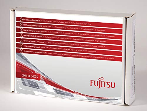 Fujitsu Con-Cle-K75 Kit Per La Pulizia Panni Asciutti Per La Pulizia Dell'Apparecchiatura Scanner