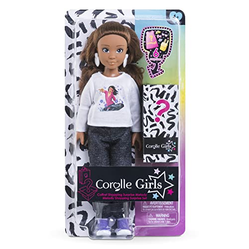 Melody Shopping Scatola Corolle Girls - Bambola Manichino - 6 Accessori - 28 Cm - A Partire Da 4 Anni