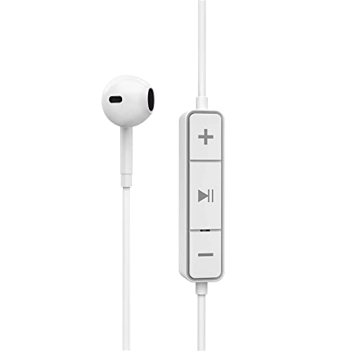 Energy Sistem Earphones Bluetooth Style 1 Snow Cuffie Con Microfono (Bluetooth 5.1, 8 Ore Di Batteria, Crystal Clear Sound, Type C) - Bianco
