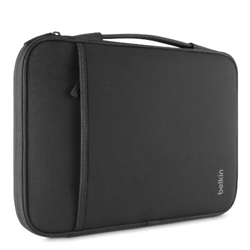Belkin B2B075-C00 Custodia/Borsa Per Macbook Air Da 13" E Altri Dispositivi Fino A 14'', Esterno In Neoprene, Interno In Felpa, Nero