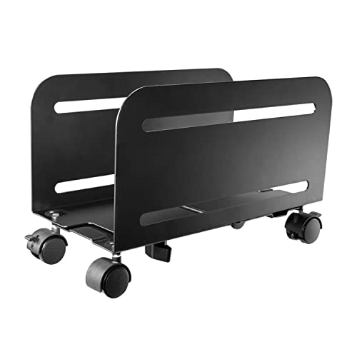 Ewent Ew1291 Supporto Per Computer Desktop, Supporto Per Pc Con Ruote, Protegge Da Polvere E Sporco - Per La Casa E L'Ufficio, Base Regolabile Con 4 R