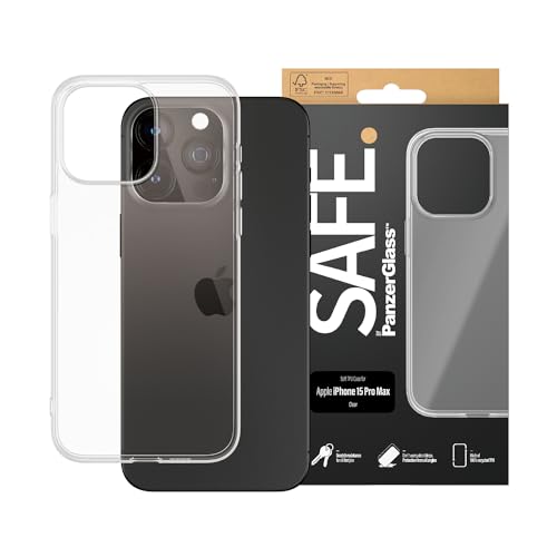 Safe By Panzerglass™ Custodia Per Apple Iphone 15 Pro Max - Protezione Senza Compromessi, Cover Posteriore Antishock, Tpu Case