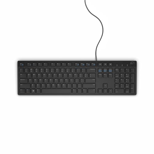 Dell Kb216 580-Adhm - Tastiera Cablata Multimediale - Qwerty Italiana, Nero