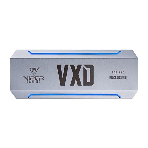 Patriot Memory Viper Gaming Vxd M.2 Pcie Rgb Ssd Enclosure - Usb 3.2 Gen 2 Per Dimensioni Ssd 2230/2242/2260/2280