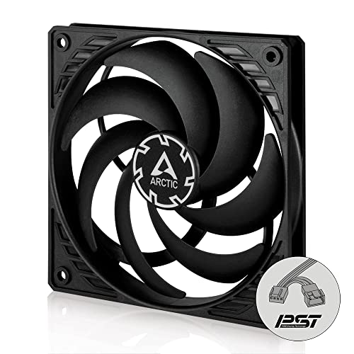 Arctic P12 Slim Pwm Pst - 120 Mm Ventola, Pwm Sharing Technology, Pressione Statica, Connessione Pst, Velocità 300-2100 Rpm - Nero, Computer Desktop