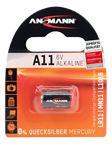 Ansmann 1510-0007 A11 Pile, Batteria Alcaline - 6V, Mn11, V11A, E11A