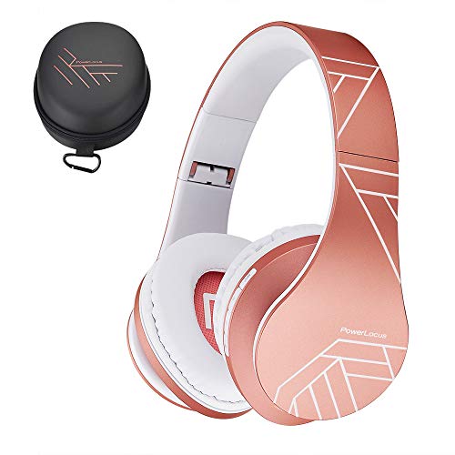 Powerlocus Bluetooth Cuffie Auricolari Pieghevoli, Over Ear Bluetooth Headphones Stereo Senza Fili Cuffie O Collegate Headset Con Microfono, Micro Sd/