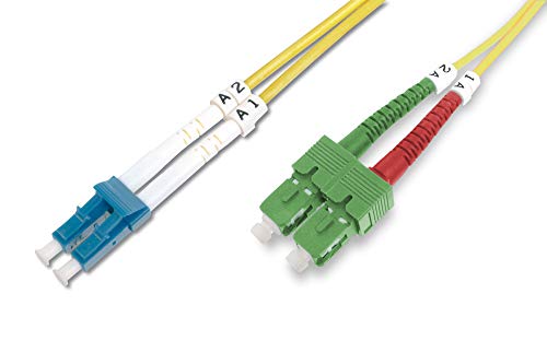 Digitus Dk-292Sca3Lc-02 – Cavo In Fibra Ottica Os2 – 2 M – Da Sc (Apc) A Lc (Pc) – Duplex – 1/10 Gbit/S – Cavo Lan In Fibra Ottica Monomodale Sm – Tip