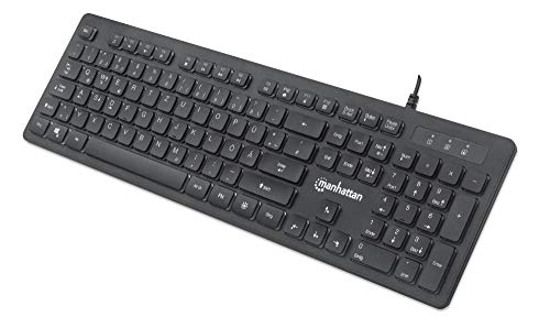 Manhattan Tastiera Da Gioco Usb Con Led Nera