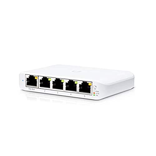 Ubiquiti Networks Unifi Switch Flex Mini (5-Pack) Géré Gigabit Ethernet (10/100/1000) Connexion Ethernet, Supportant L'Alimentation Via Ce Port (Poe)